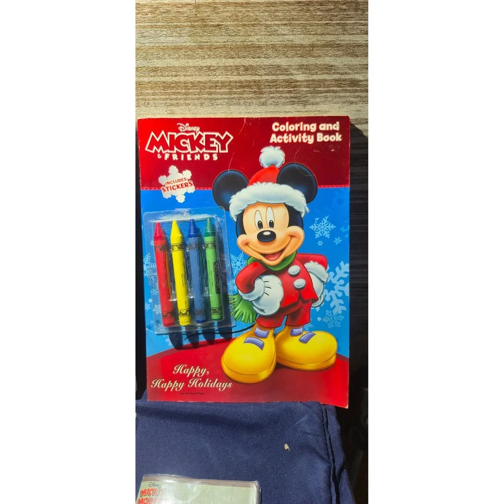 Disney Mickey Mouse Stationery Set Sketchbook Planner Calendars Pencils unopened